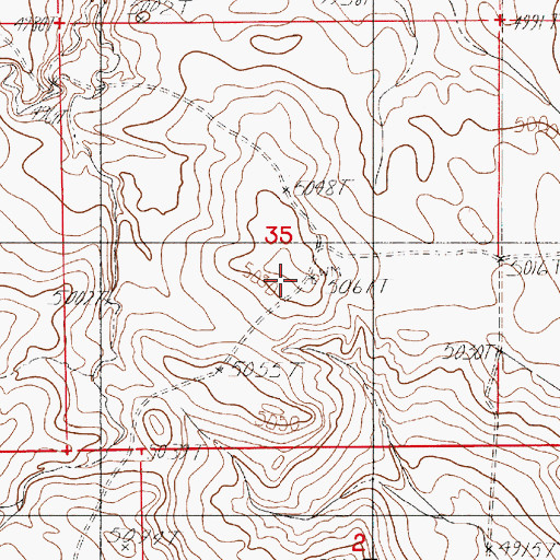 Topographic Map of Guthrie Well, WY