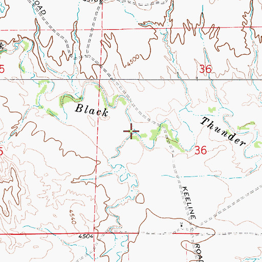 Topographic Map of H A Creek, WY