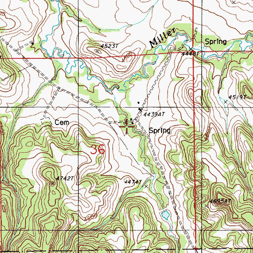 Topographic Map of Haley Ranch, WY