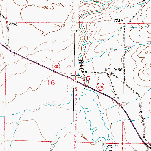 Topographic Map of Henry Creek, WY