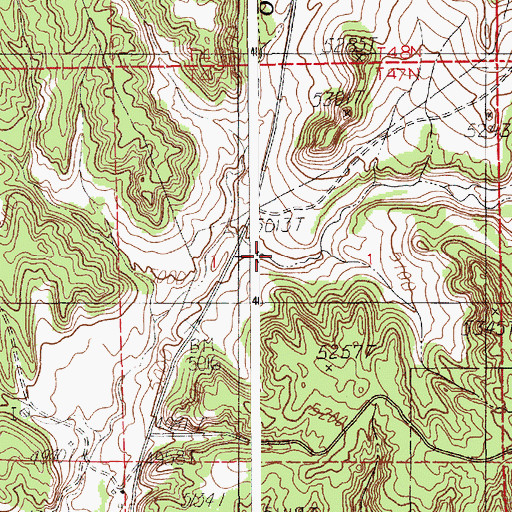 Topographic Map of Horsethief Canyon, WY