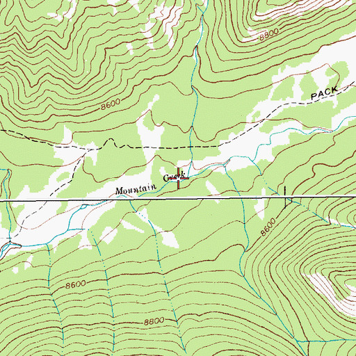 Topographic Map of Howell Fork, WY