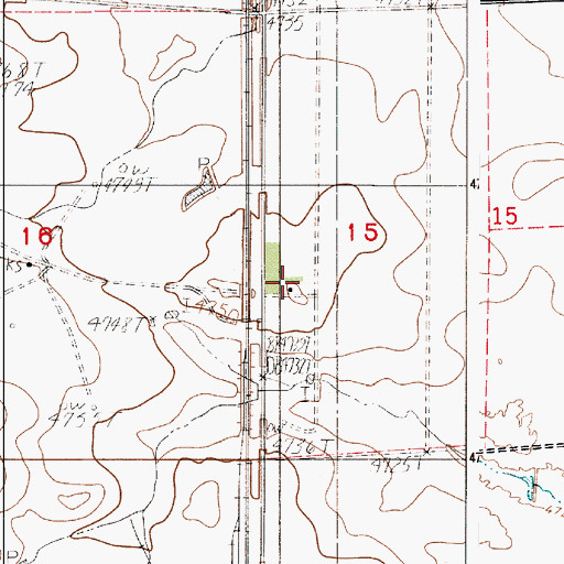Topographic Map of Ireton Ranch, WY