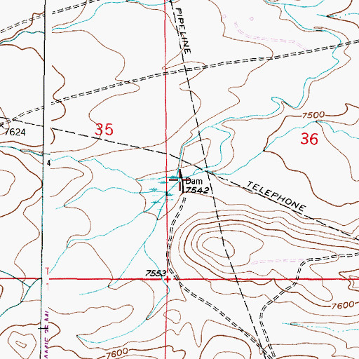 Topographic Map of Jimmie Creek, WY