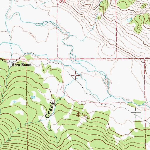 Topographic Map of Jones Creek, WY