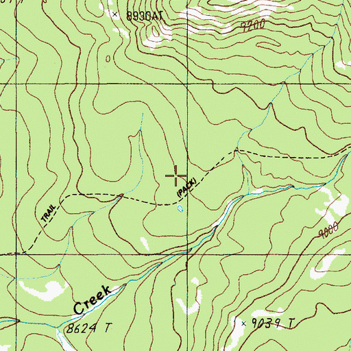 Topographic Map of Jones Pass Trail, WY