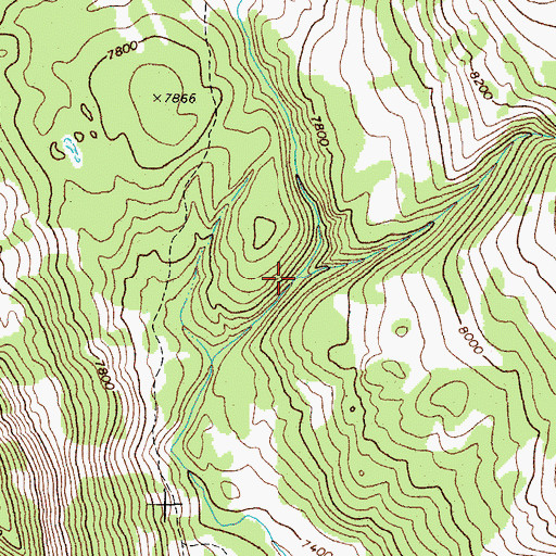 Topographic Map of Joy Creek, WY
