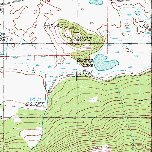Topographic Map of K Bar Z Ranch, WY