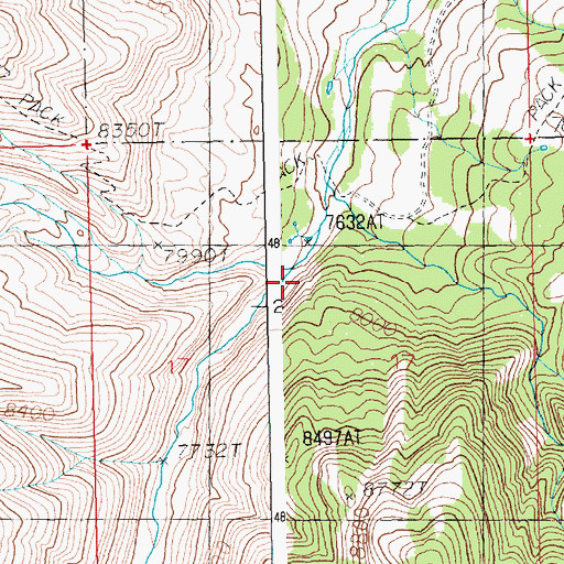 Topographic Map of Kay Creek, WY