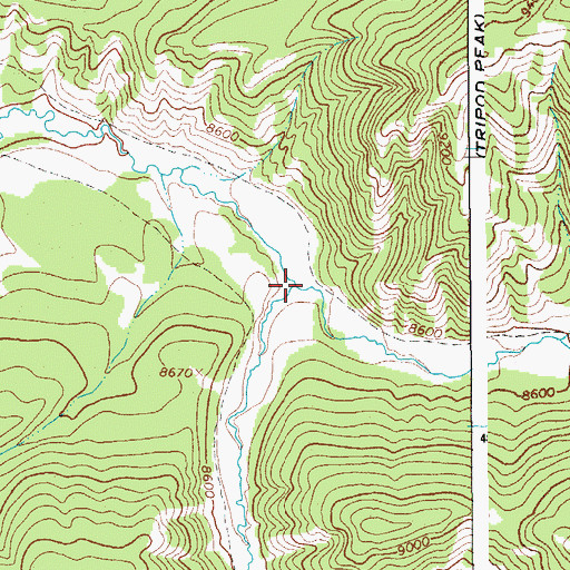 Topographic Map of Kettle Creek, WY