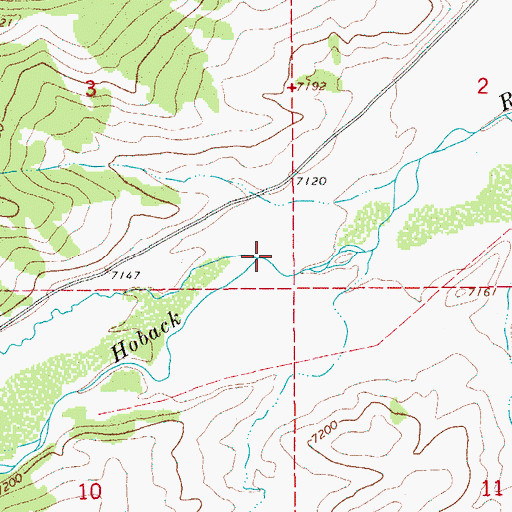 Topographic Map of Kilgore Creek, WY