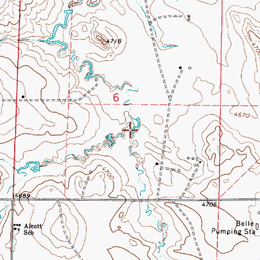 Topographic Map of Kintz Creek, WY