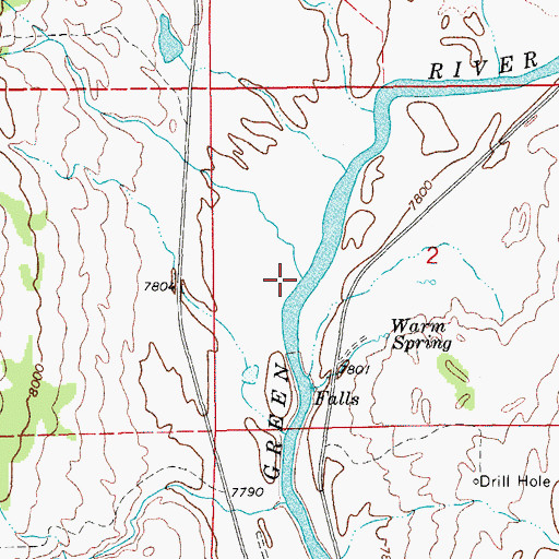Topographic Map of Klondike Creek, WY