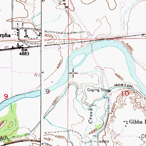 Topographic Map of La Prele Creek, WY
