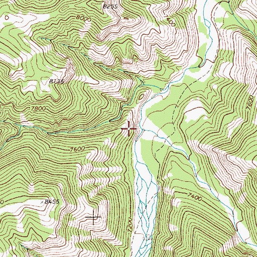 Topographic Map of Lake Creek, WY
