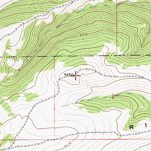 Topographic Map of Lake Ridge, WY
