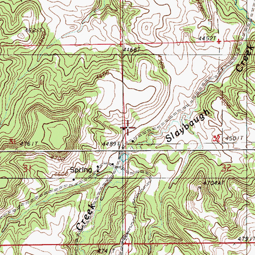Topographic Map of Lame Jones School, WY