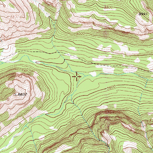 Topographic Map of Lapalli Creek, WY