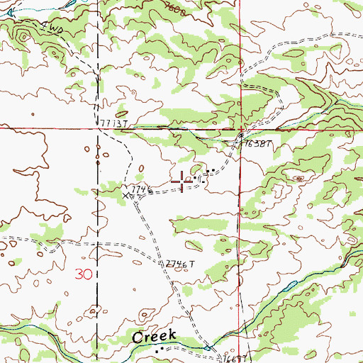 Topographic Map of Lazy Heart 9 Ranch, WY