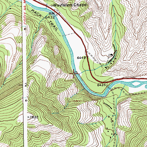 Topographic Map of Libby Creek, WY