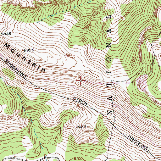 Topographic Map of Limestone Mountain, WY