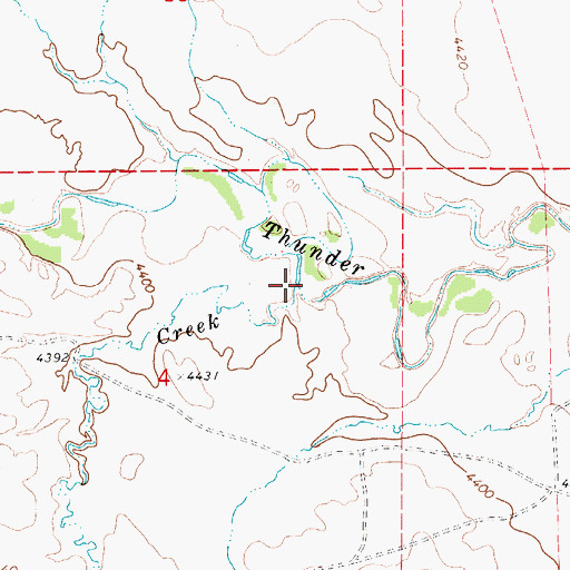 Topographic Map of Little Mike Creek, WY