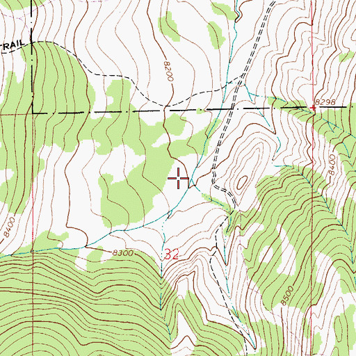 Topographic Map of Little Sage Creek, WY