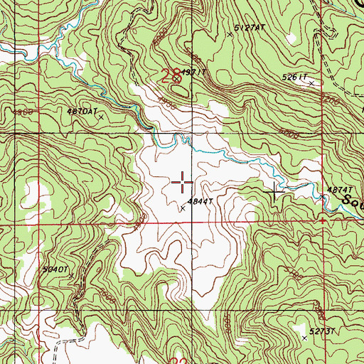 Topographic Map of Loafman Park, WY