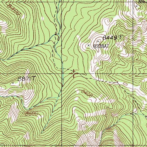 Topographic Map of Lodgepole Trail, WY