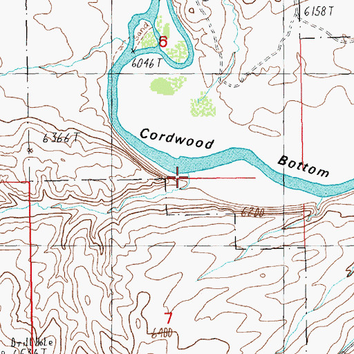 Topographic Map of Logan Draw, WY