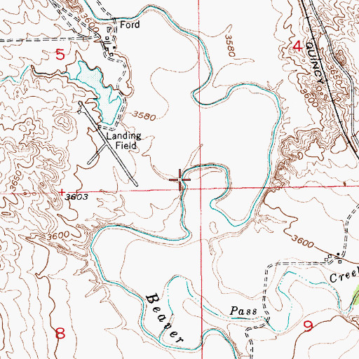 Topographic Map of Lone Tree Creek, WY
