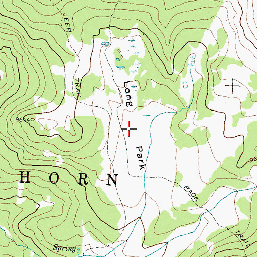 Topographic Map of Long Park, WY