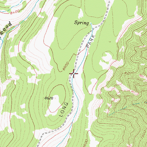 Topographic Map of Long Park, WY