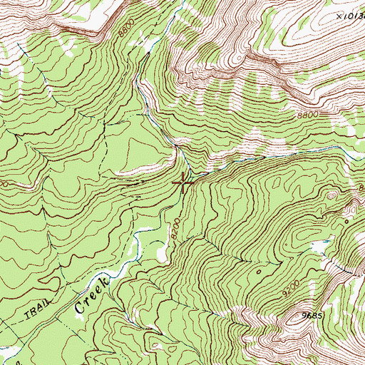 Topographic Map of Lost Creek, WY
