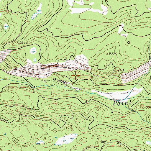 Topographic Map of Lost Lake, WY