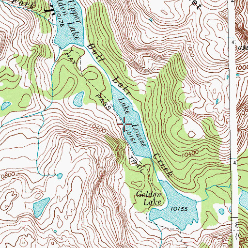 Topographic Map of Lake Louise, WY