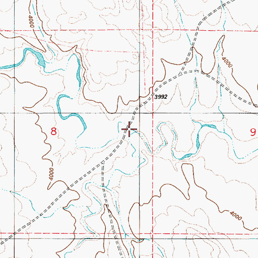 Topographic Map of Louse Creek, WY