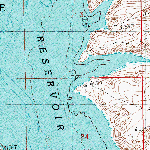 Topographic Map of Lowe Canyon, WY