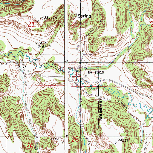 Topographic Map of Lytle Creek School, WY