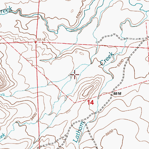 Topographic Map of Maneater Creek, WY