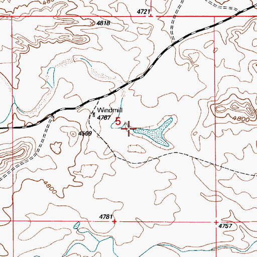 Topographic Map of Marble Quarry Creek, WY