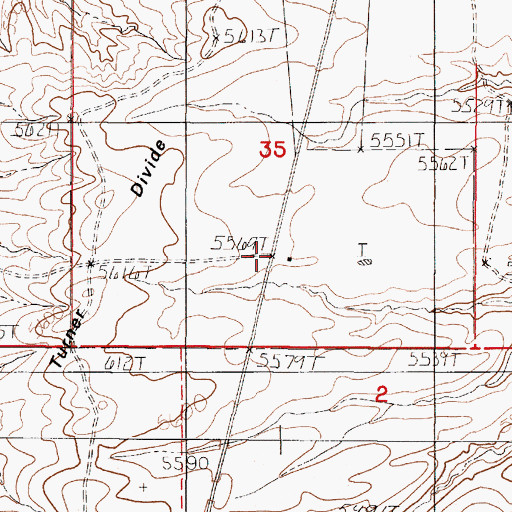 Topographic Map of Mason Ranch, WY