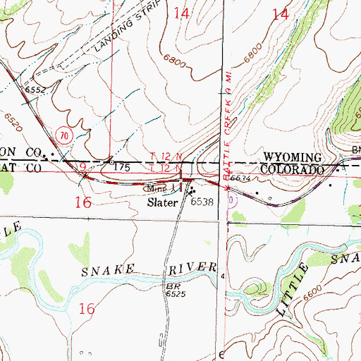 Topographic Map of McIntosh Draw, CO