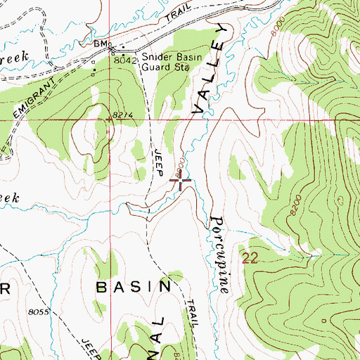 Topographic Map of McKay Creek, WY