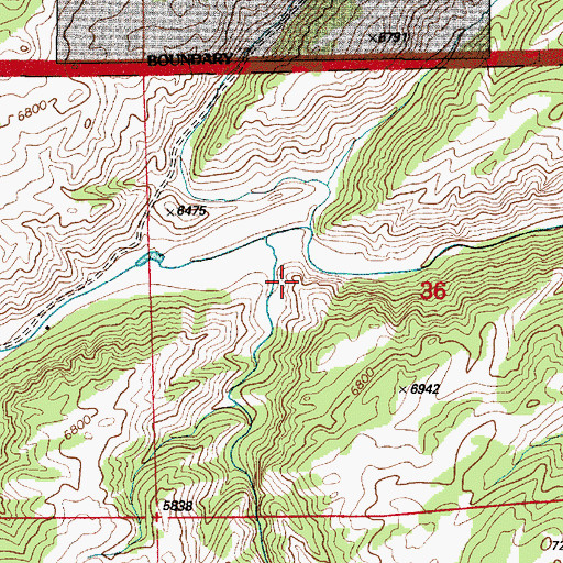 Topographic Map of Menter Draw, WY