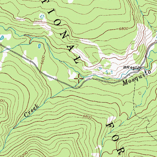 Topographic Map of Mill Creek, WY