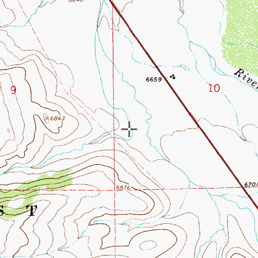 Topographic Map of Miller Draw, WY