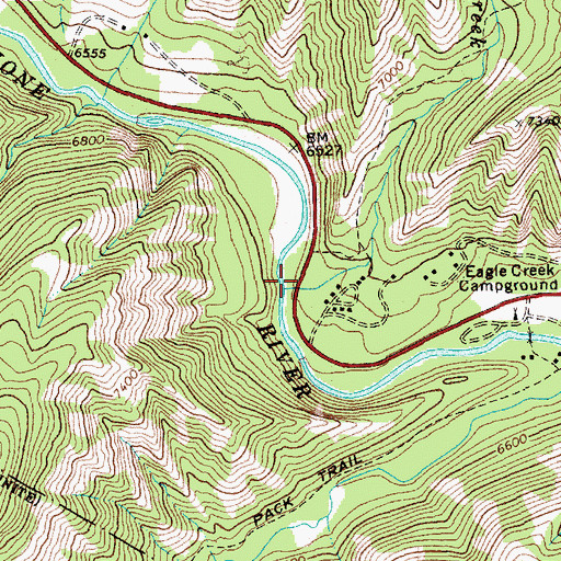 Topographic Map of Mormon Creek, WY