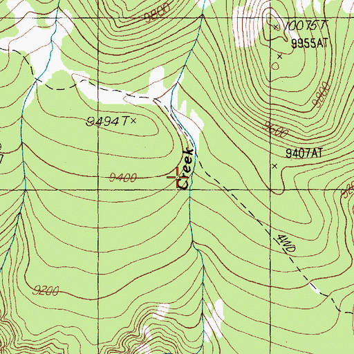 Topographic Map of Morrison Trail, WY