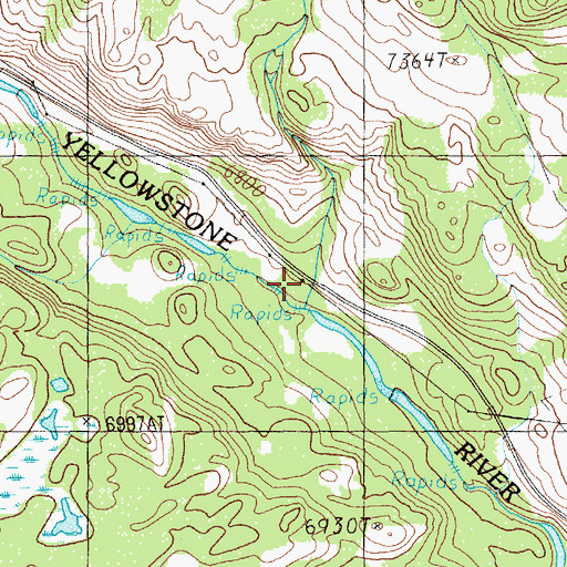 Topographic Map of Muddy Creek, WY